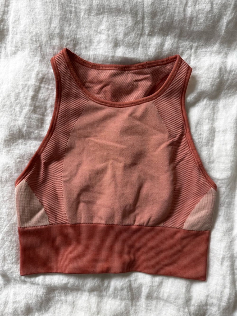 lululemon athletica High-Neck Crop Bralette - Rose Coral